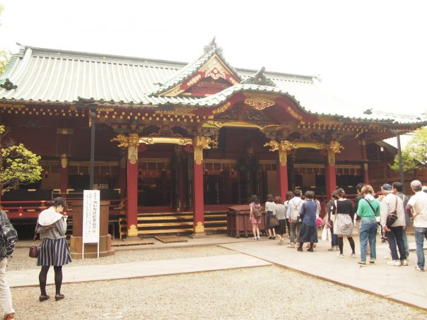 Main building of Nezu Shrine