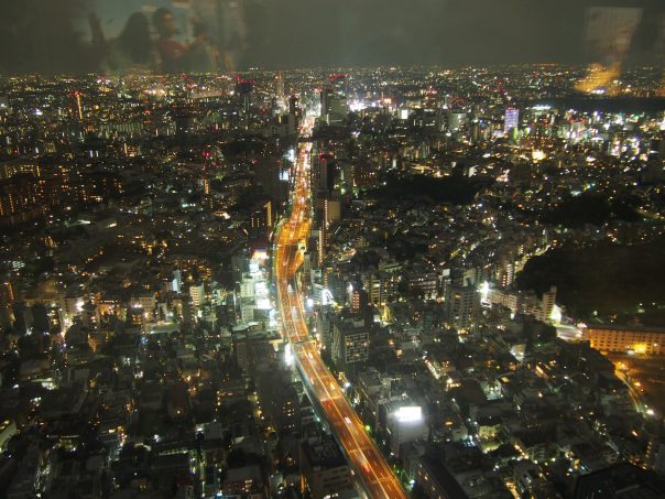 Ghibli Exhibition Night View of Tokyo