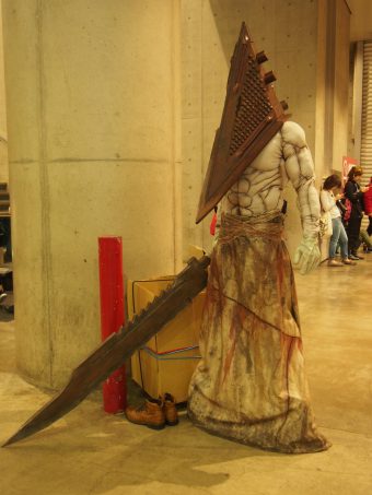 Cosplayer of Pyramid Head from Silent Hill