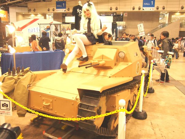 Cosplayer on the Tank