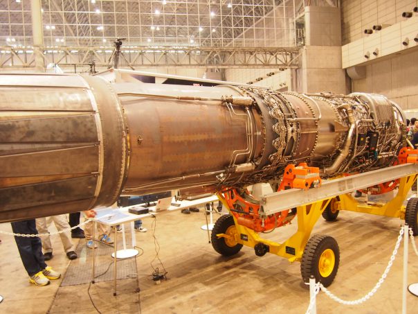 jet engine of battle plane of F-4EJ Kai