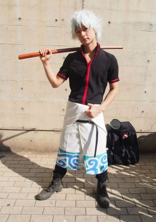 Cosplayer of Gintoki Sakata from Gintama