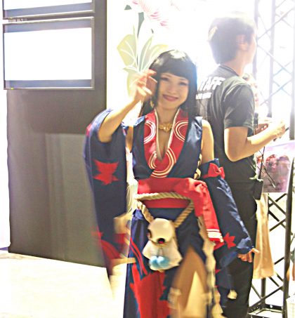 Cosplayer of Kijomomiji from Onmyoji