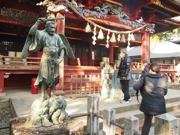 Tengu Statue with Yakuoji Temple