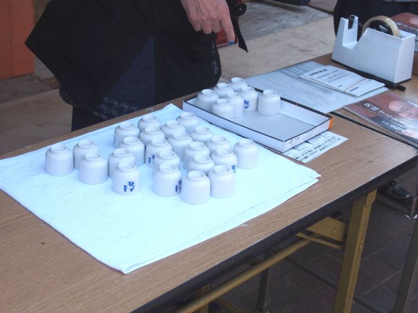 Booth where people buy Sake Tasting Ticket