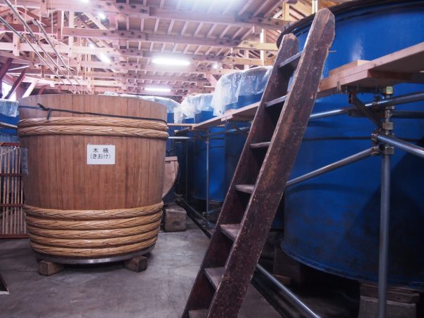 Wooden Barrel and Metal Tank