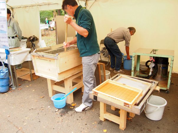 Making Process of Japanese Paper Washi