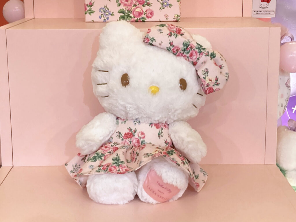 Plush Doll of Hello Kitty Collaborated with Laura Ashley