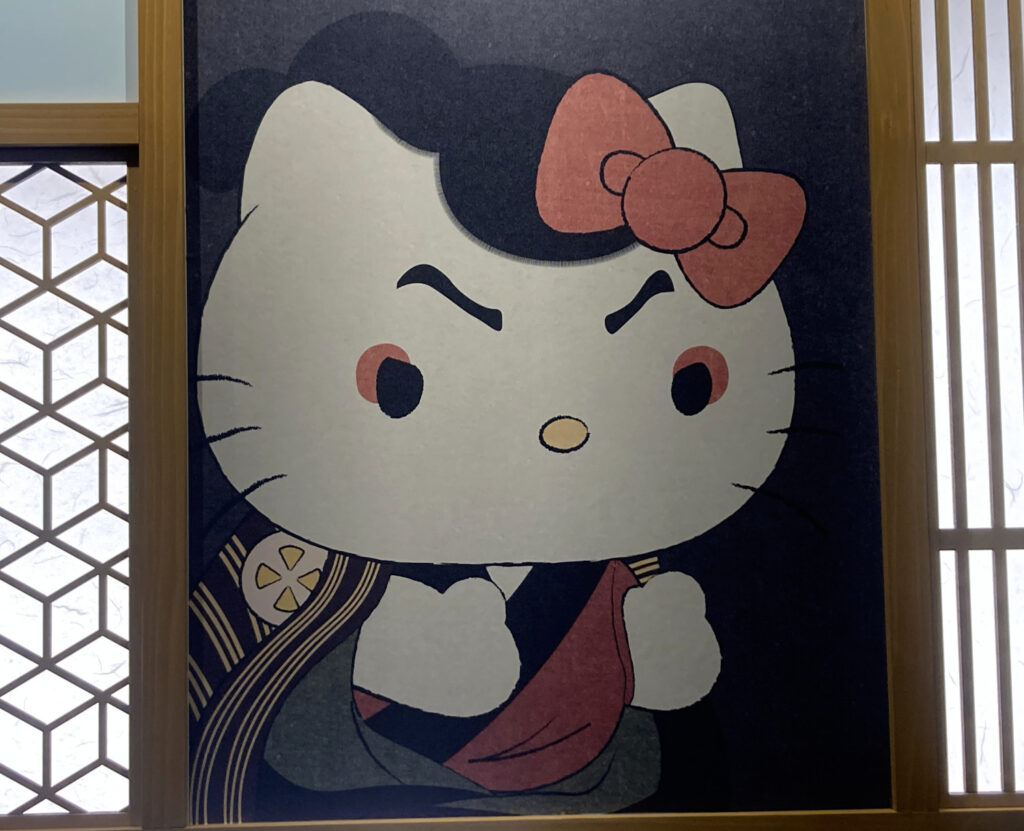 Hello Kitty x Kabuki Actor Ōtani Oniji III as Yakko Edobei by Tōshūsai Sharaku