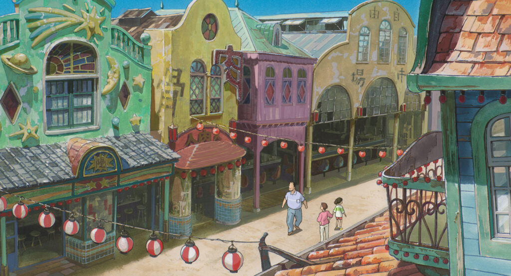 Mysterious Town where Chihiro got lost by Spirited Away