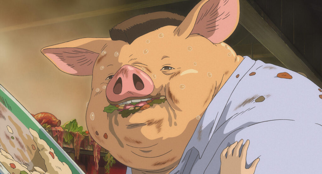 Chihiro's Parent Turned into Pig of Spirited Away