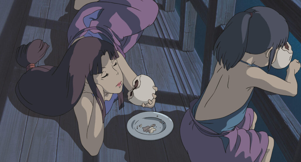 Chihiro and Lin at Aburaya